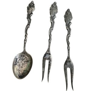 Vintage Collectible Spoon/Fork Dancing Woman / Man Made in Sweden,  4”